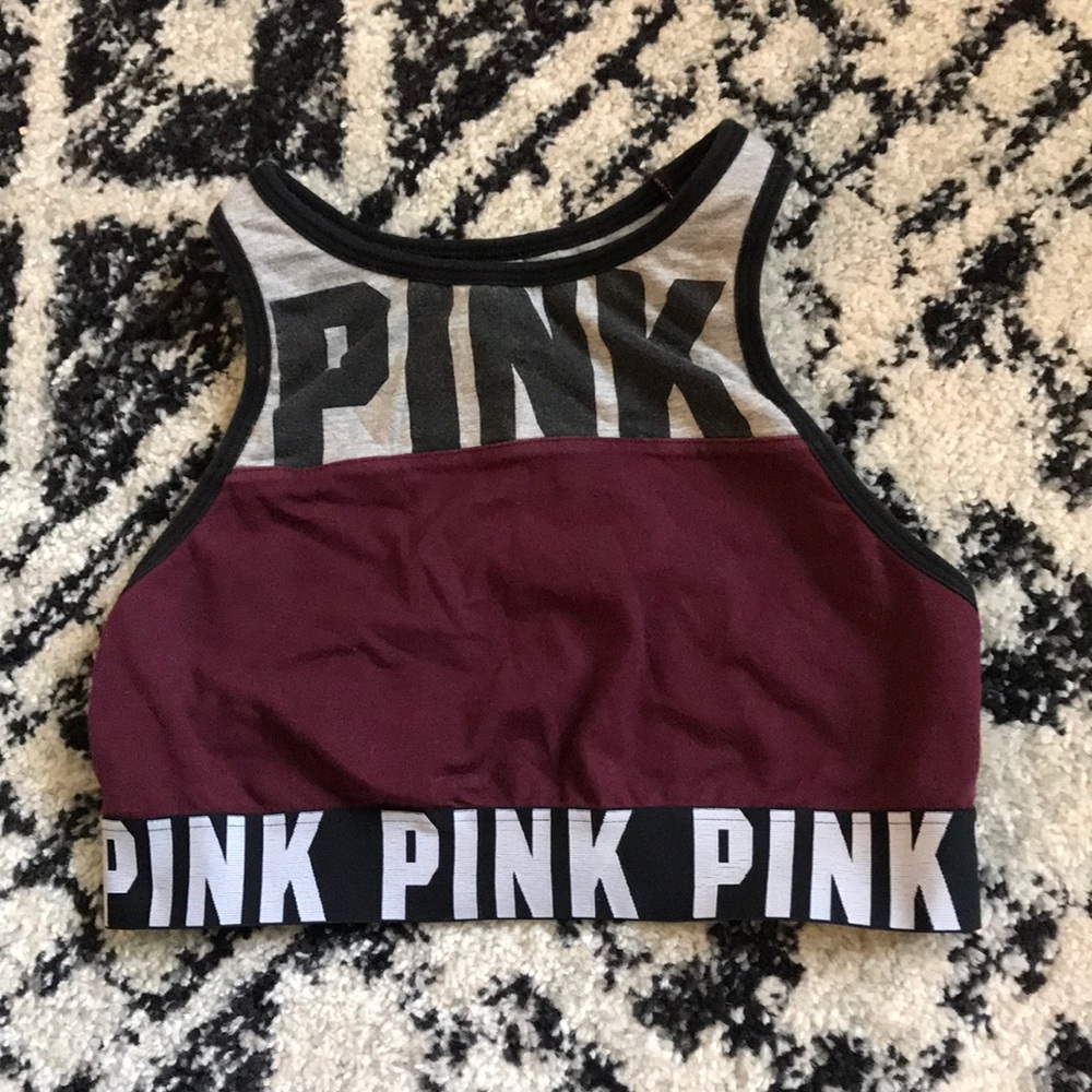 VS PINK: HALTER TOP SPORTS BRA